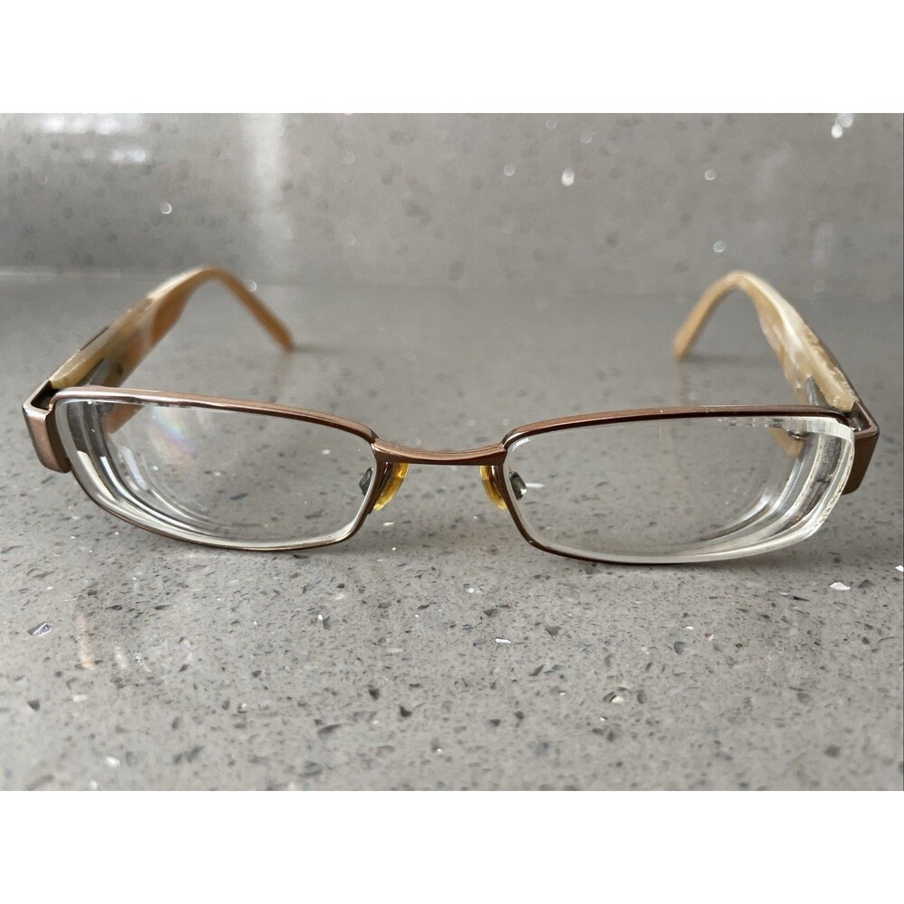 Elle EL18780 Color-BR 49-17-130mm Eyeglasses FRAMES ONLY Rectangle y2k